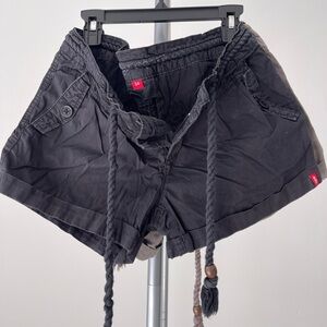 Women's Black and brown Casual 2 Shorts